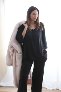 Set (2p) Camiseta y Pantalon "Born To Be" Black